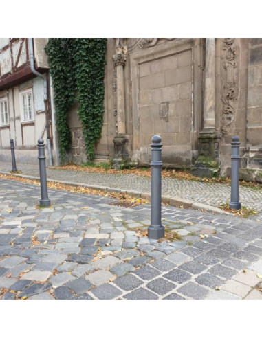 Paal GDANSK Ø85 mm, om in te betonneren, antracietgrijs kopen?