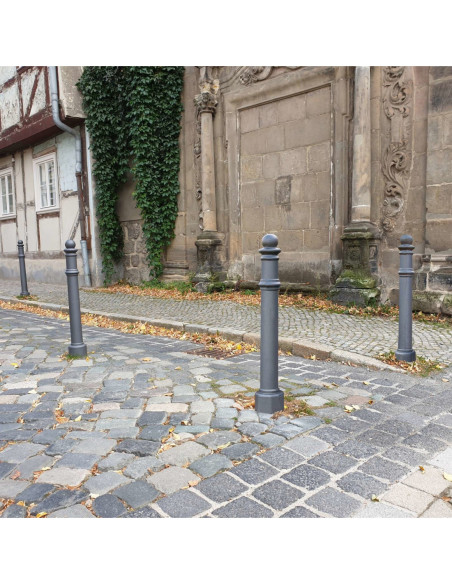 Paal GDANSK Ø85 mm, om in te betonneren, antracietgrijs kopen?