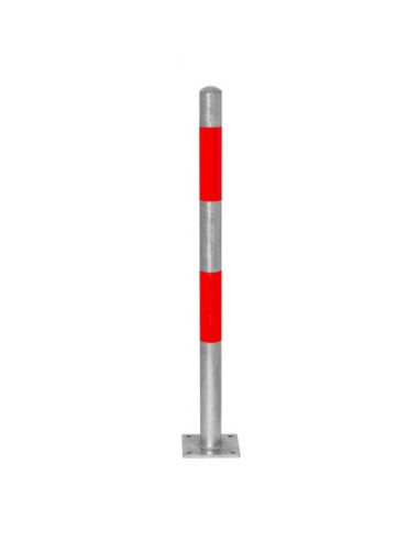 Vaste afzetpaal Ø60 mm op voetplaat, verzinkt kopen?