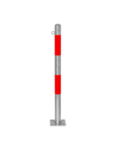 Vaste afzetpaal Ø60 mm op voetplaat, verzinkt kopen?