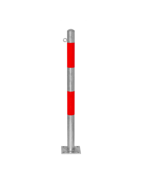 Vaste afzetpaal Ø60 mm op voetplaat, verzinkt kopen?