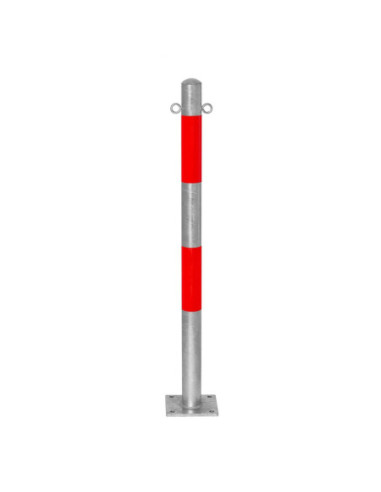 Vaste afzetpaal Ø60 mm op voetplaat, verzinkt kopen?