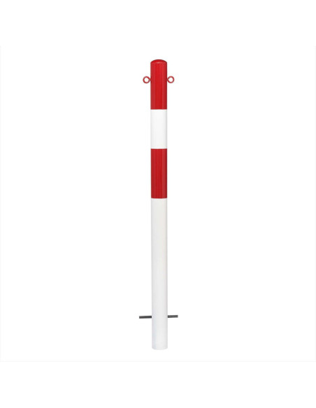Vaste afzetpaal Ø76 mm, om in te betonneren, gecoat, rood wit kopen?