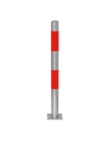 Vaste afzetpaal Ø76 mm op voetplaat, verzinkt kopen?