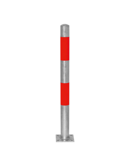 Vaste afzetpaal Ø76 mm op voetplaat, verzinkt kopen?