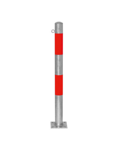 Vaste afzetpaal Ø76 mm op voetplaat, verzinkt kopen?