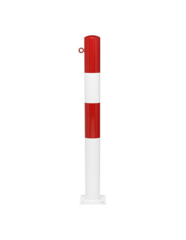 Vaste afzetpaal Ø90 mm op voetplaat, verzinkt en gelakt kopen?