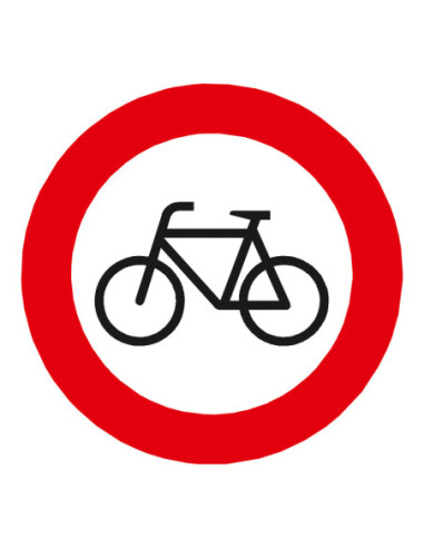 Thermoplast verkeersteken Gesloten voor fietsen (C14 NL / C11 B), 1000 x 1000 mm kopen?