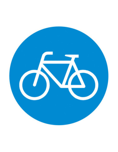 Thermoplast verkeersteken Verplicht fietspad (G11 NL / D7 B) kopen?