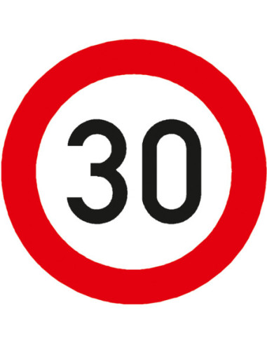 Thermoplast verkeersteken Maximumsnelheid 30 (A01-30 NL / C43 B), 1000 x 1000 mm kopen?