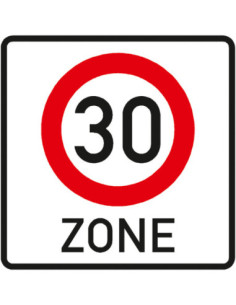 Thermoplast verkeersteken Zone 30 (A01-30zb NL / F4a B) kopen?