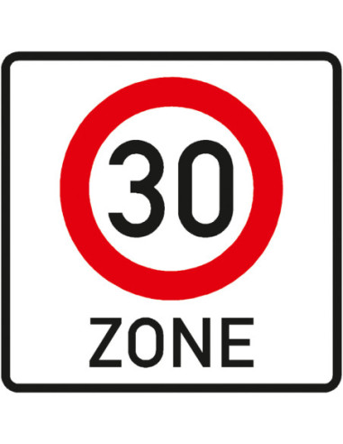 Thermoplast verkeersteken Zone 30 (A01-30zb NL / F4a B) kopen?