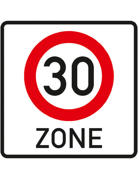 Thermoplast verkeersteken Zone 30 (A01-30zb NL / F4a B) kopen?