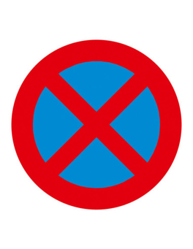 Thermoplast verkeersteken Verbod stil te staan (E2 NL / E3 B) kopen?