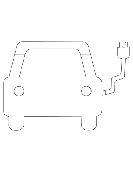 Thermoplast pictogram elektrische auto met stekker, wit, 700 x 1000 mm kopen?