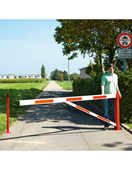 Draaiboom COMPACT enkel, handbediend, rood wit kopen?