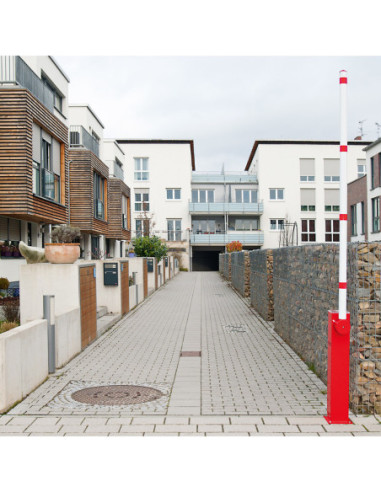 Elektrische slagboom COMPACT met zonnepaneel, rood wit kopen?