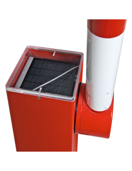 Elektrische slagboom COMPACT met zonnepaneel, rood wit kopen?