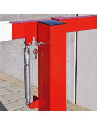 Lichte slagboom COMPACT met gasdrukveer, rood wit kopen?