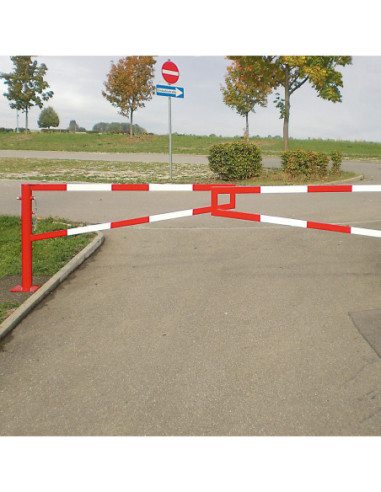 Draaiboom MORION dubbel, om in te betonneren, rood wit kopen?