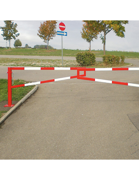 Draaiboom MORION dubbel, om in te betonneren, rood wit kopen?