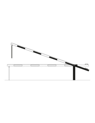 Slagboom COMPACT met tegengewicht en pendelsteun, rood wit kopen?