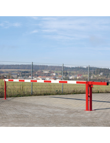 Slagboom COMPACT met tegengewicht en vaste steun, rood wit kopen?