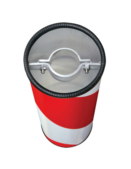 Reflecterende koker GAMMA voor signalisatiepaal, 500 x Ø160 mm, rood wit kopen?