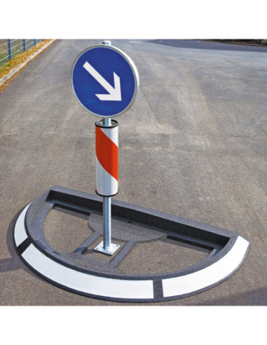 Signalisatiepaal GAMMA Ø60 mm op voetplaat, 1550 mm, verzinkt kopen?