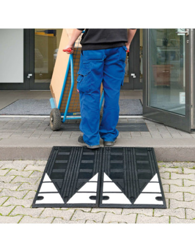 Drempelhulp MORION XL, 1000 x 450 x 75 mm, zwart wit kopen?