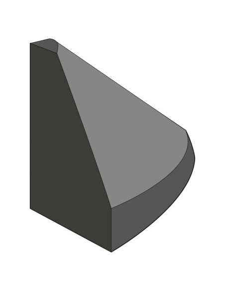 Elastische boordsteen GAMMA, hoog eindstuk, 100 x 150 x 100 mm kopen?