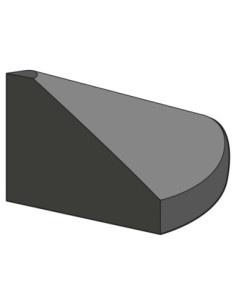 Elastische boordsteen GAMMA, laag eindstuk, 150 x 100 x 150 mm kopen?