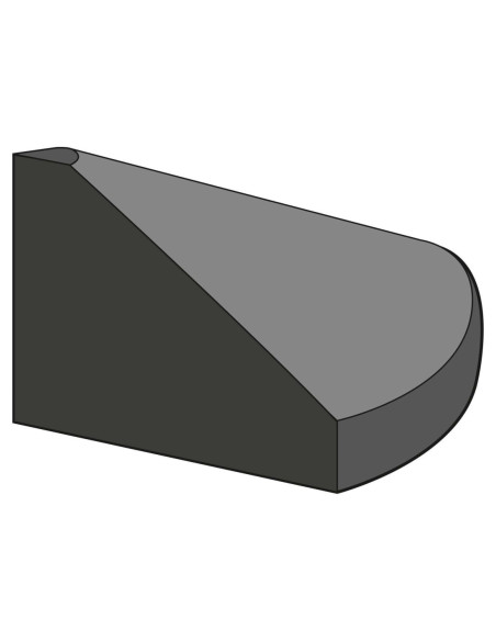 Elastische boordsteen GAMMA, laag eindstuk, 150 x 100 x 150 mm kopen?