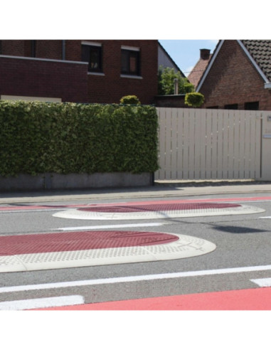 Verkeerskussen Gumatec, 3800 x 1800 x 70 mm, rood kopen?