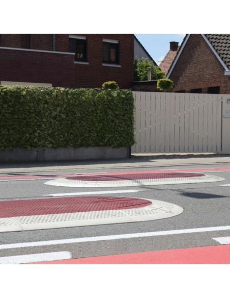 Verkeerskussen Gumatec, 3800 x 1800 x 70 mm, rood kopen?