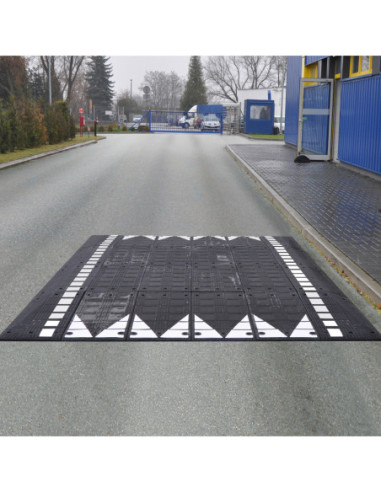 Verkeersplateau GAMMA set A, 4000 x 2700 x 80 mm, zwart wit kopen?