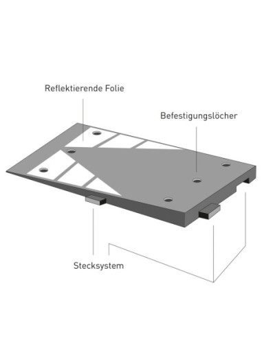 Verkeersplateau GAMMA set A, 4000 x 2700 x 80 mm, zwart wit kopen?