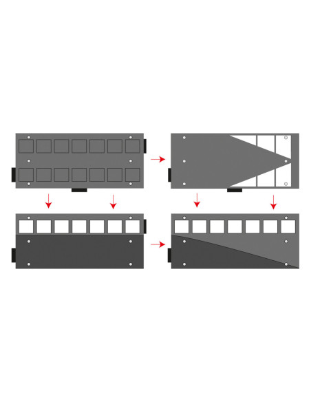 Verkeersplateau GAMMA set A, 4000 x 2700 x 80 mm, zwart wit kopen?