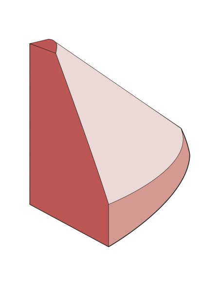 Elastische boordsteen GAMMA, hoog eindstuk, 100 x 150 x 100 mm kopen?