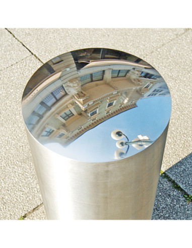 RVS paal BERLIN XL, Ø204 mm, op voetplaat kopen?