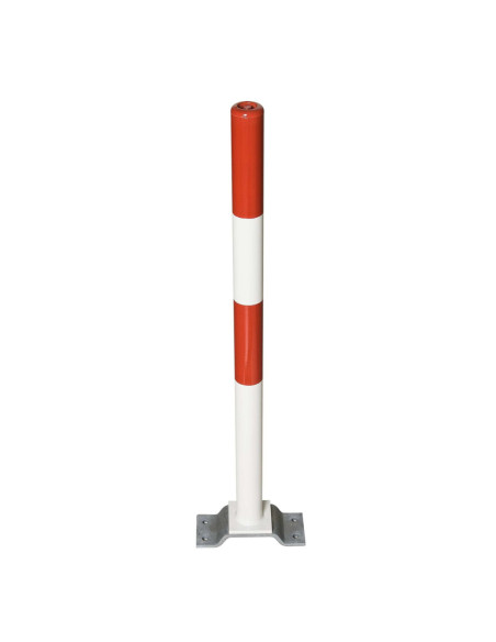 Uitneembare afzetpaal PARAT B, Ø76 mm, met voetplaat, rood wit kopen?