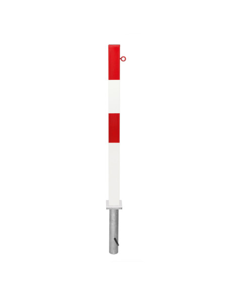 Uitneembare afzetpaal PARAT B, 70 x 70 mm, met grondhuls, rood wit kopen?
