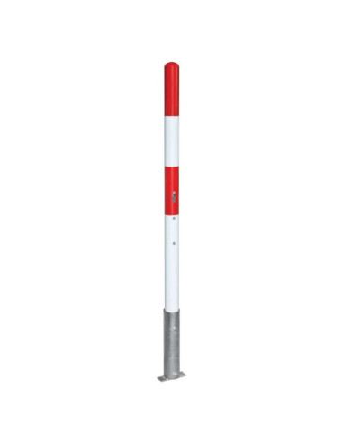 Uitneembare afzetpaal MORION, Ø60 mm, met grondhuls, cilinderslot kopen?
