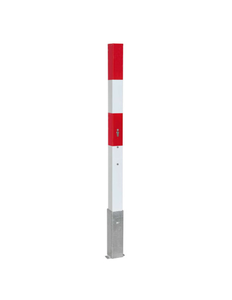 Uitneembare afzetpaal MORION, 70 x 70 mm, met grondhuls, cilinderslot kopen?