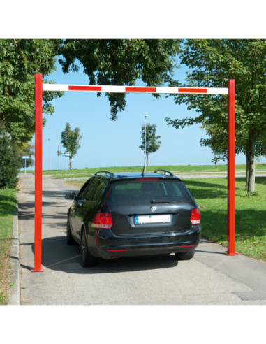 Doorgang- en hoogtebegrenzer COMPACT, vast, rood wit kopen?