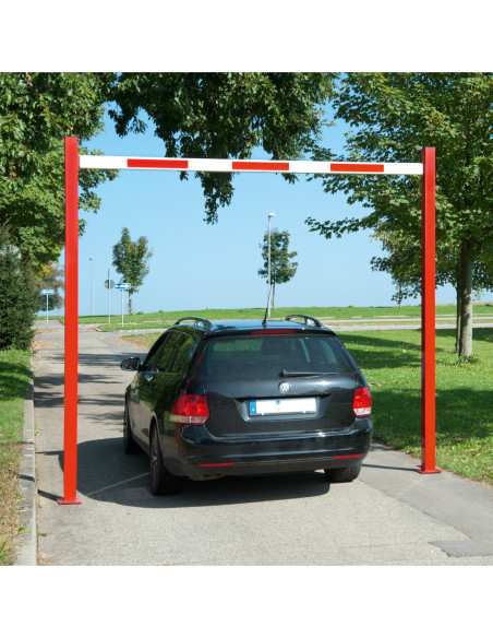 Doorgang- en hoogtebegrenzer COMPACT, vast, rood wit kopen?