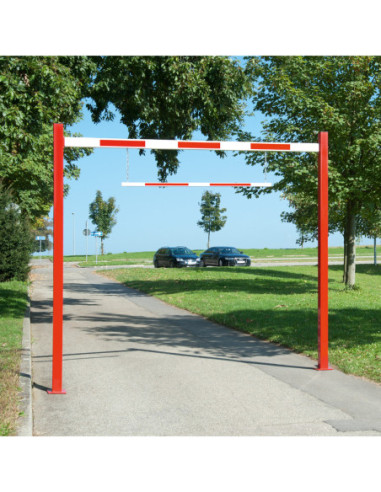 Doorgang- en hoogtebegrenzer COMPACT, vast, rood wit kopen?