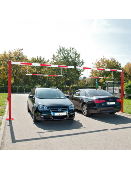 Doorgang- en hoogtebegrenzer COMPACT, draaibaar, rood wit kopen?