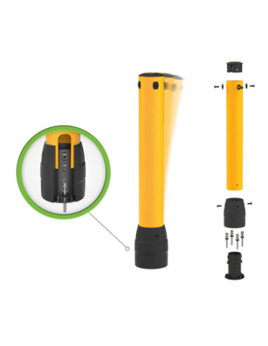 Flexibele beschermpaal BLACK BULL FLEX, 1170 mm kopen?