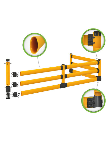 Flexibel veiligheidshek BLACK BULL FLEX L-Line met onderrijbeveiliging, uitbreidingsset recht kopen?
